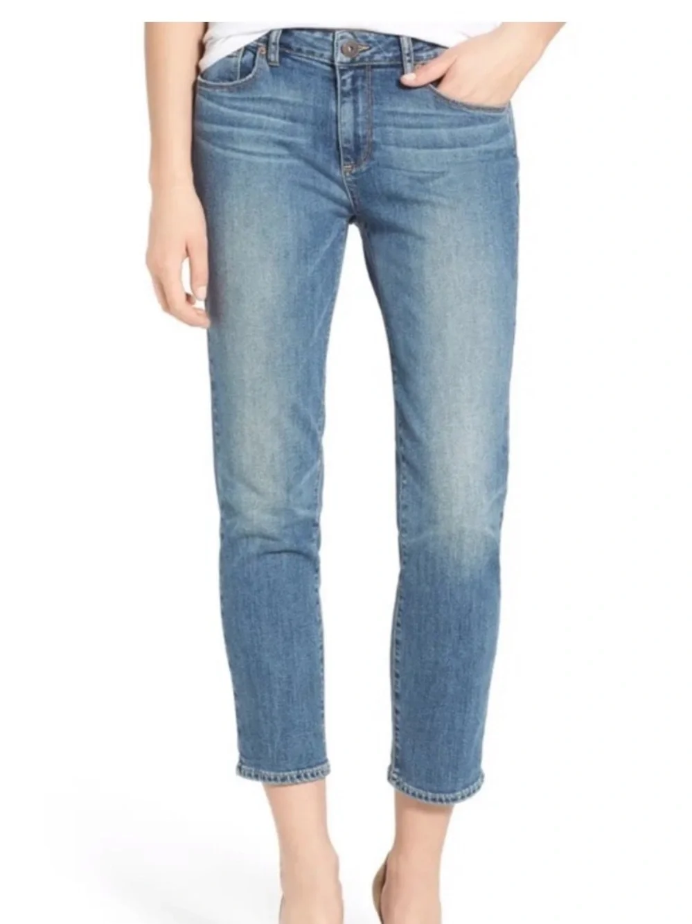 Paige denim low rise Jimmy Jimmy crop jeans